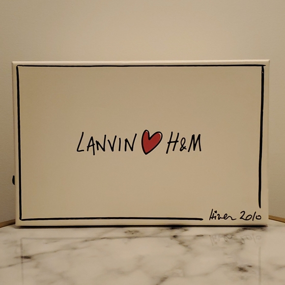 Lanvin x H&M leopard crystal tie heels - Picture 3 of 10